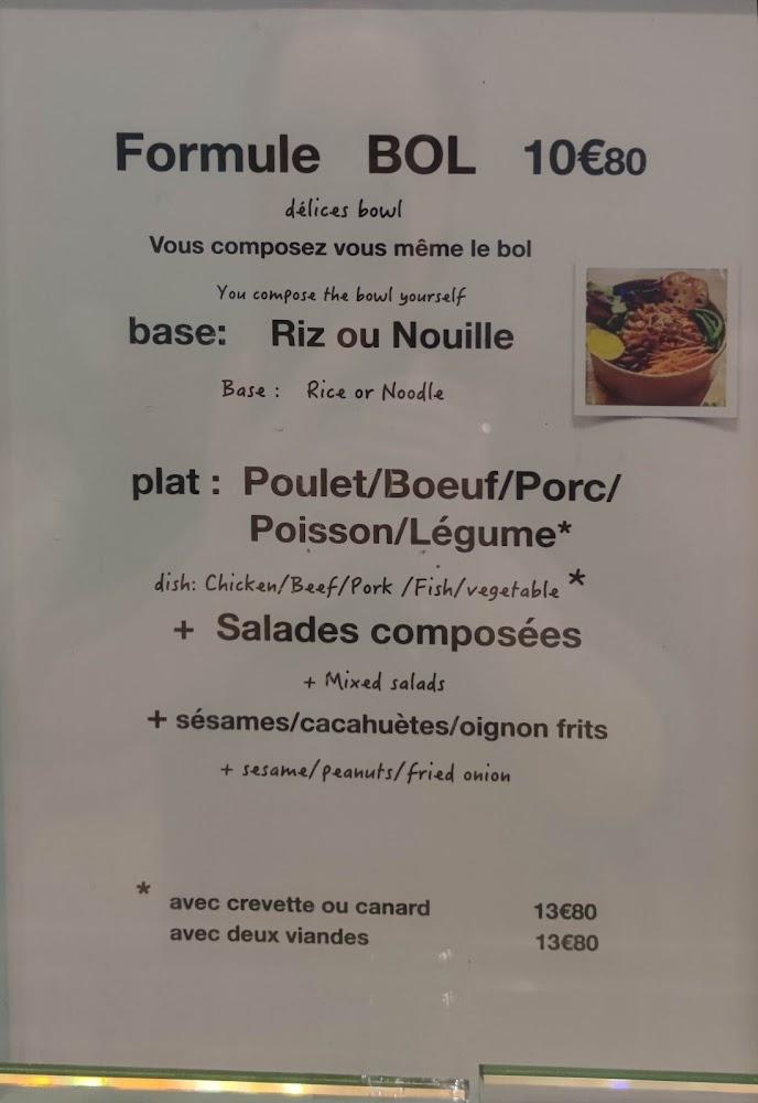 Délices - Menu Image 1